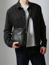 Leather Jos Crossbody Bag Arthur & aston Black thomas 2-vue-porte