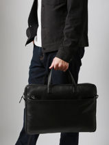 Business Bag Maverick Black urban classic MAVUC309-vue-porte
