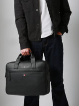 15" Laptop Bag Essentiel Tommy hilfiger Black essentiel AM09507-vue-porte