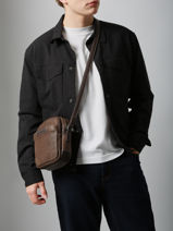 Sac Bandouliere Joseph Cuir Arthur & aston Marron marco 7-vue-porte