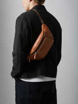 Leather New Men Backpack Maverick Brown new men MAVNM816-vue-porte