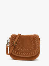 Shoulder Bag Velvet Leather Milano Brown velvet VE25062