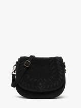 Shoulder Bag Velvet Leather Milano Black velvet VE25062