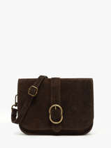 Shoulder Bag Velvet Leather Milano Brown velvet VE25063