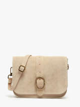 Shoulder Bag Velvet Leather Milano Beige velvet VE25063
