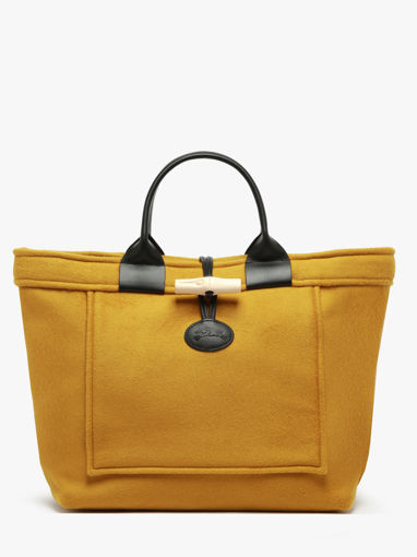 Longchamp Le roseau toile duffle coat Sacs port main Jaune