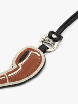 Longchamp Porte-cls pipe Key rings Brown-vue-porte