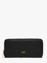 Leather Enveloppe Wallet Lancel Black enveloppe A13711