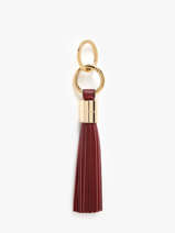 Leather Premier Flirt Key Chain Lancel Violet charms A12922