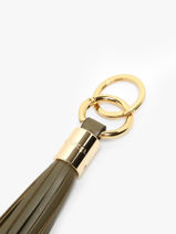 Leather Premier Flirt Key Chain Lancel Green charms A12922-vue-porte