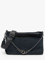 Sac Bandouli�re Vintage Cuir Mila louise Bleu vintage 3822VC