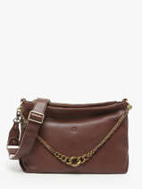 Sac Bandoulire Vintage Cuir Mila louise Beige vintage 3822C