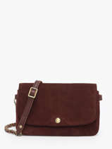 Sac Bandoulire Vintage Cuir Mila louise Beige vintage 3783VC