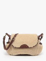 Sac Bandoulire Vintage Cuir Mila louise Beige vintage 35231TC