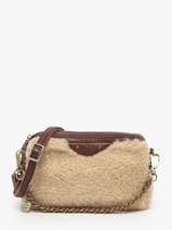 Crossbody Bag Vintage Leather Mila louise Beige vintage 23673XTC