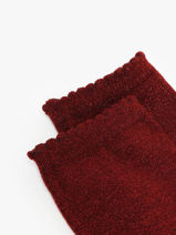 Chaussettes Pieces Rouge socks women 17078534-vue-porte