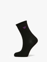 Women's Socks Lurex Heart Pieces Black socks women 17159116
