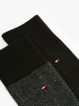 Chaussettes Homme 2 Paires Tommy hilfiger Noir socks 71236313-vue-porte