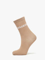Women's Socks Ttue Long Glitter Pieces Beige girl 17162499