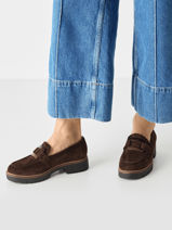 Mocassins En Cuir Tamaris Marron women 43-vue-porte