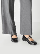 Ballerines Avec Brides En Cuir Tamaris Noir women 45-vue-porte