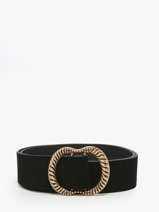 Leather Nikka Women's Belt Pieces Black nikka 17131109