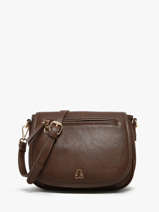 Sac Bandoulire Zip Lulu castagnette Marron zip ZAHAR