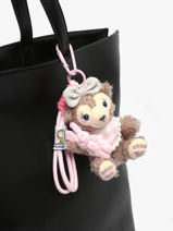 Pink Bear Bag Charm Miniprix Pink charms BB-vue-porte