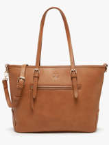 Sac Port paule Zip Lulu castagnette Marron zip ZAHERE