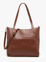 Sac Port� �paule Soft Lulu castagnette Marron soft ZACARI