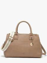 Handbag Soft Lulu castagnette Brown soft YAEL