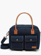 Le Dandy Denim Brut Satchel Paul marius Blue denim brut DANDYDEB