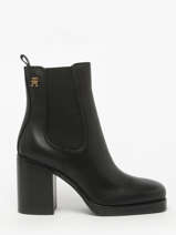 Bottines  Talon En Cuir Tommy hilfiger Noir women 8844BDS
