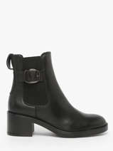 Heeled Boots In Leather Tamaris Black women 45