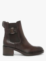 Bottines  Talon En Cuir Tamaris Marron women 45