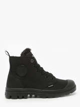 Boots Pampa Hi Zip Wl In Leather Palladium Black women 95982010