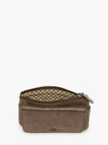 Coin Purse Vintage Leather Mila louise Brown vintage 3853X-vue-porte