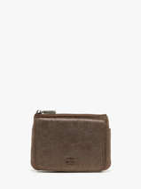 Coin Purse Vintage Leather Mila louise Brown vintage 3853X