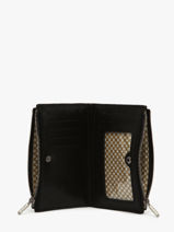 Wallet Vintage Leather Mila louise Black vintage 3576E-vue-porte