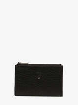 Wallet Leather Mila louise Black vintage 3576E