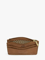 Card Holder Vintage Leather Mila louise Brown vintage 3570X-vue-porte