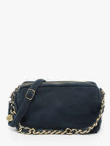 Sac Bandoulire Vintage Cuir Mila louise Bleu vintage 23673V