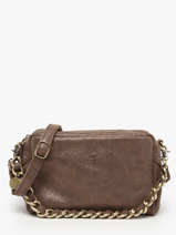 Sac Bandoulire Mama Cuir Mila louise Marron vintage 23673X
