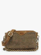 Sac Bandouli�re Vintage Cuir Mila louise Marron vintage 23673PA