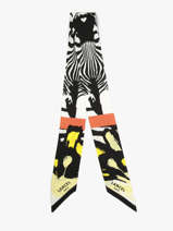 Silk Ribbon Zebra Mania 82x5,5cm Lancel Multicolor charms A13874