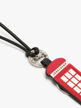Longchamp Porte-cls cabine tlphonique Key rings Red-vue-porte