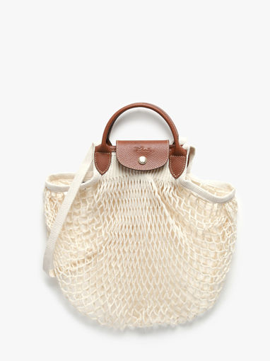 Longchamp Le pliage filet Hobo bag Beige