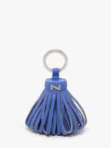 Leather Dahlia Key Chain Nathan baume Blue original n 100100N