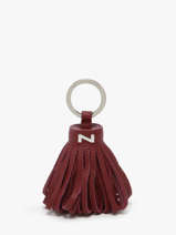 Leather Dahlia Key Chain Nathan baume Red original n 100100N