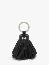 Leather Dahlia Key Chain Nathan baume Black original n 100100N